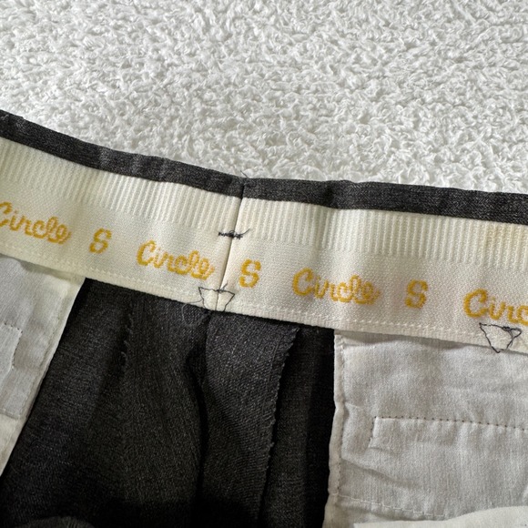 Vintage Circle S Western Cowboy Straight Leg Dress Pants Gray Polyester 38x32 - Picture 6 of 11